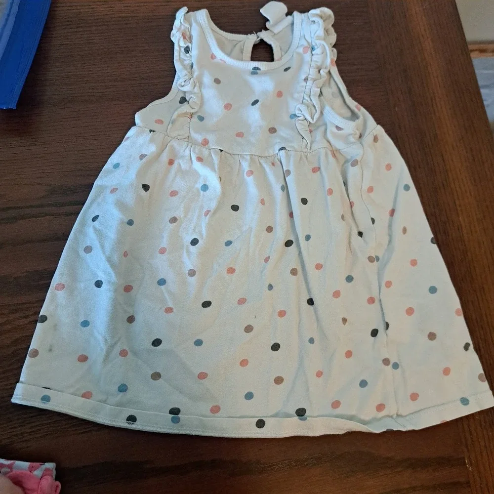 Baby Girl Dress Bundle 6-9M Carter's H&M Floral Polka Dot Dolphin 3 Piece Set